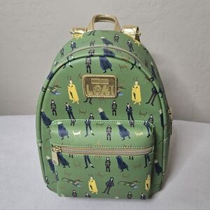 NWT Loungefly Disney Marvel Loki Multiverse Variants Mini Backpack
